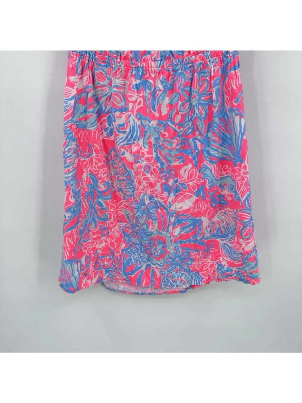 LILLY PULITZER Windsor dress M Vibrant Tropical Print Strapless Sundress Resort - Picture 7 of 10